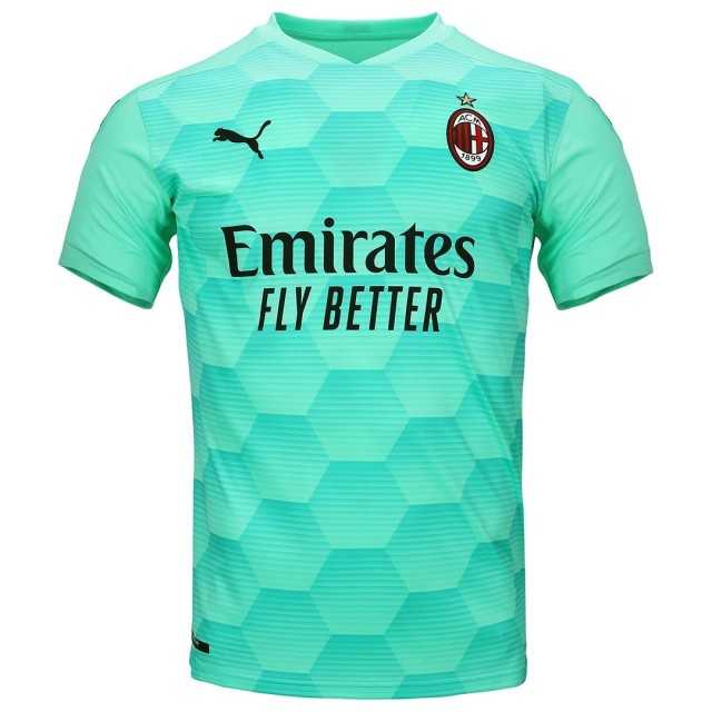 2020/21 AC Milan Goalkeeper Green Mens Soccer Jersey Replica 