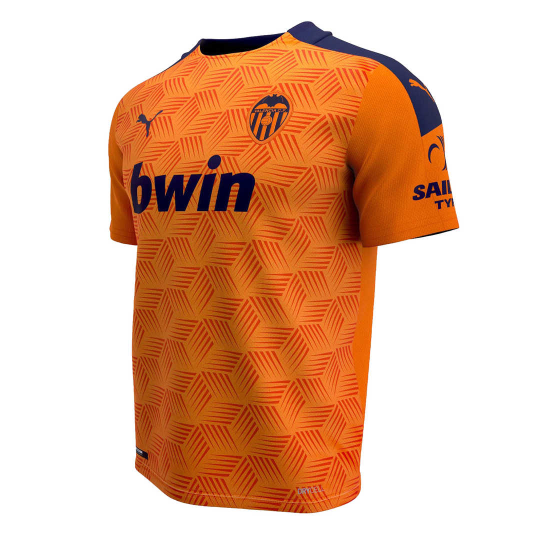 2020/21 Valencia Away Mens Soccer Jersey Replica 