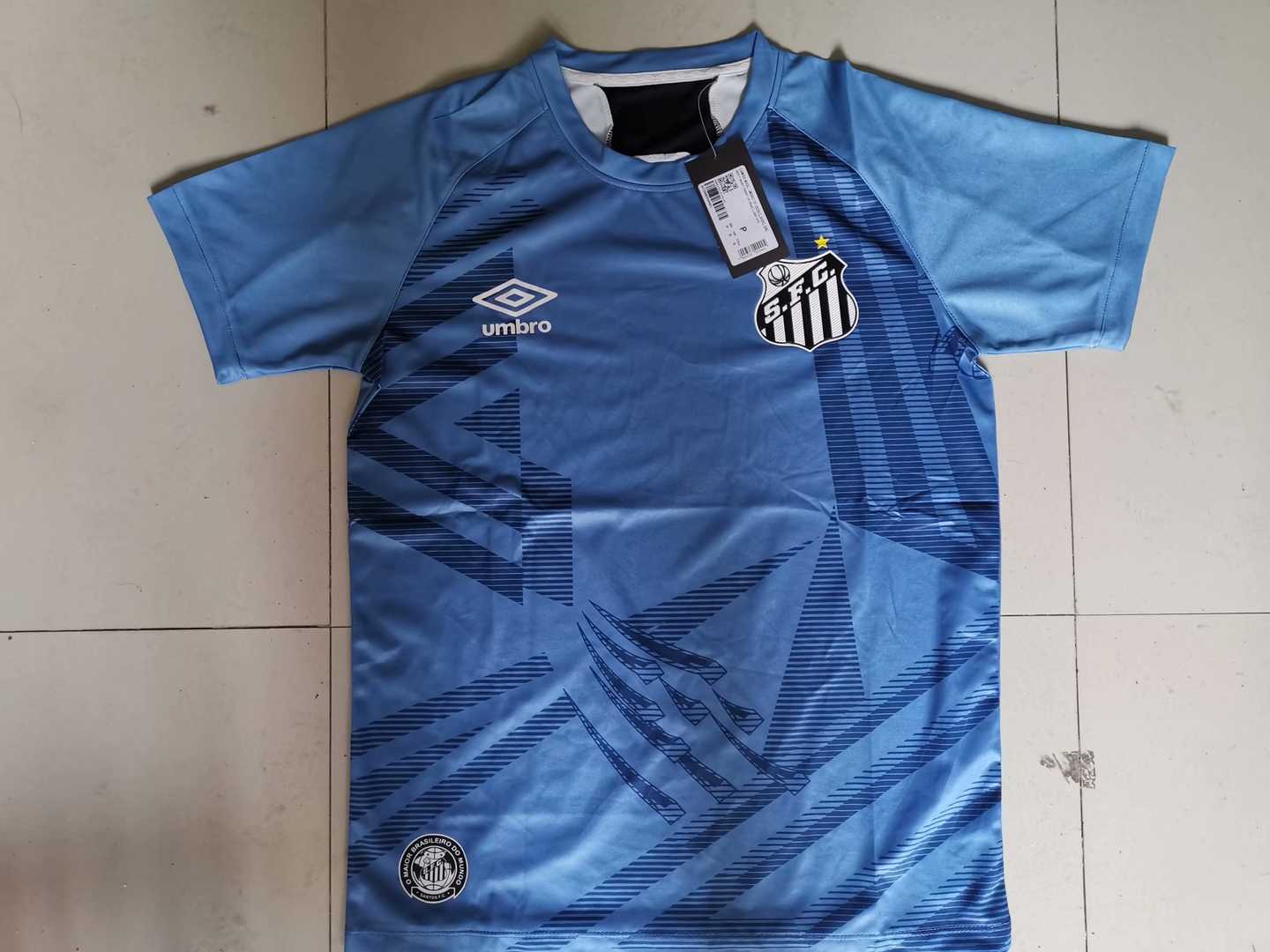 2020/21 Santos Goalkeeper Blue Mens Soccer Jersey Replica 