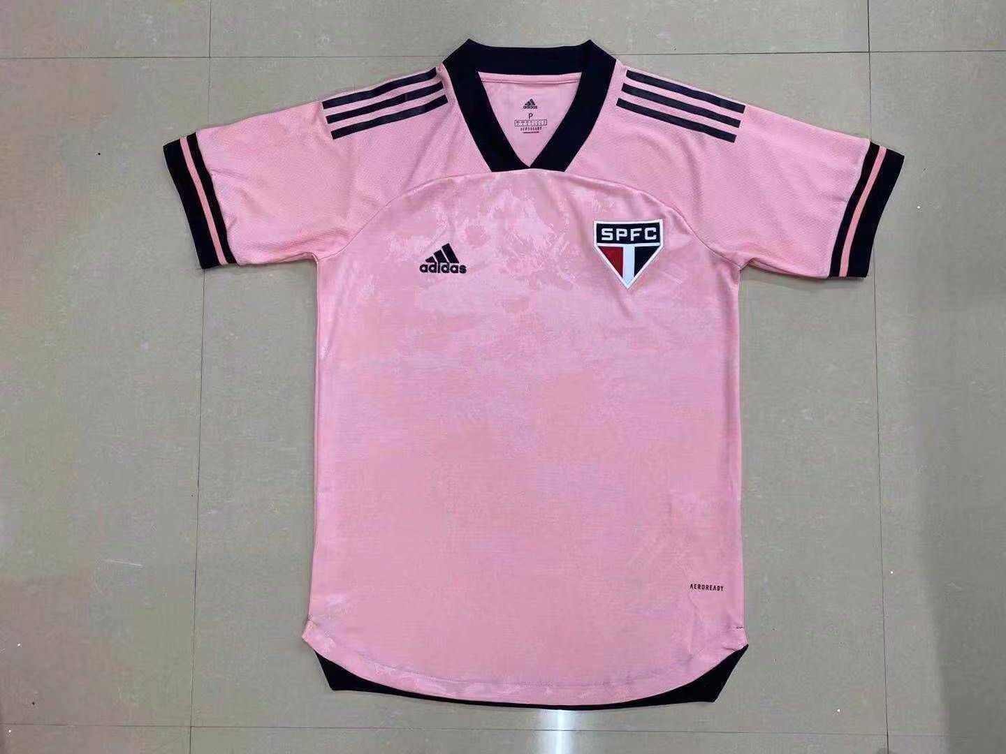 2020/21 Sao Paulo FC Outubro Rosa Mens Soccer Jersey Replica 