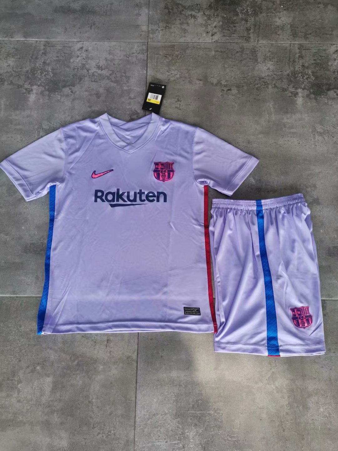 Barcelona Away Soccer Jerseys + Short Youth 2021/22 