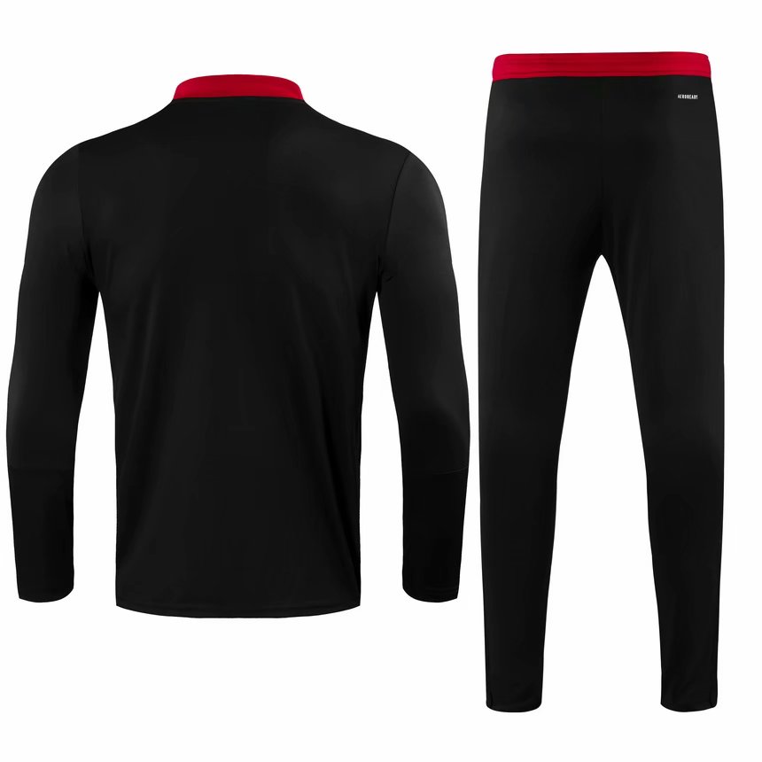 Manchester United Black - Red Soccer Training Suit Mens 2021/22 