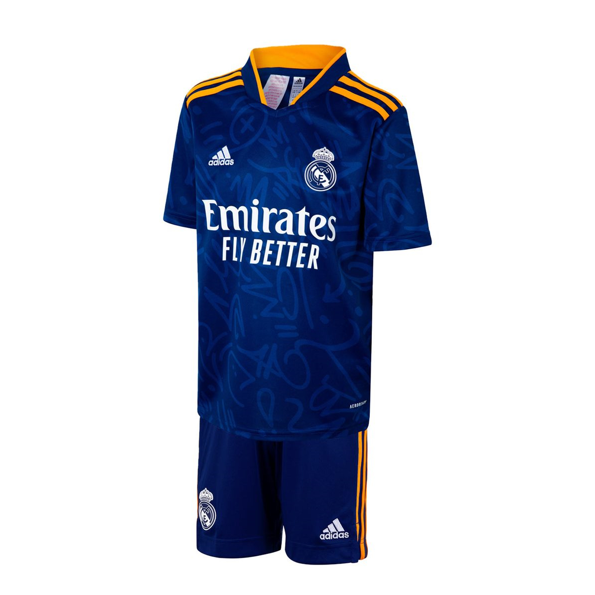 Real Madrid Soccer Jersey+Short+Socks Replica Away Youth 2021/22
