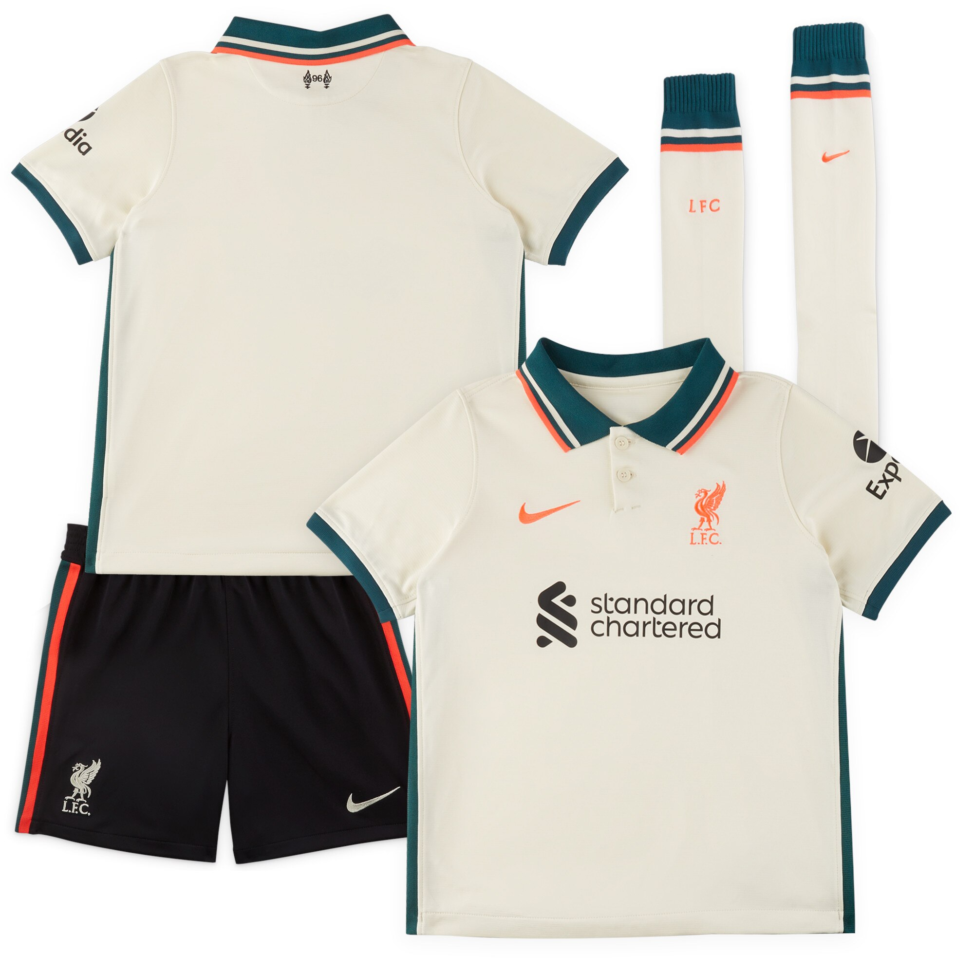 Liverpool Soccer Jersey+Short+Socks Replica Away Youth 2021/22