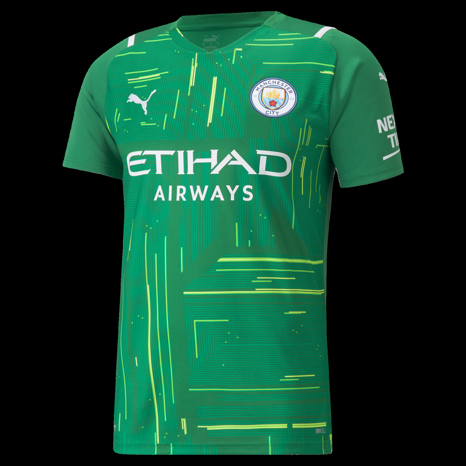 Manchester City Soccer Jersey Replica Goalkeeper Green Short Sleeve Mens 2021/22
