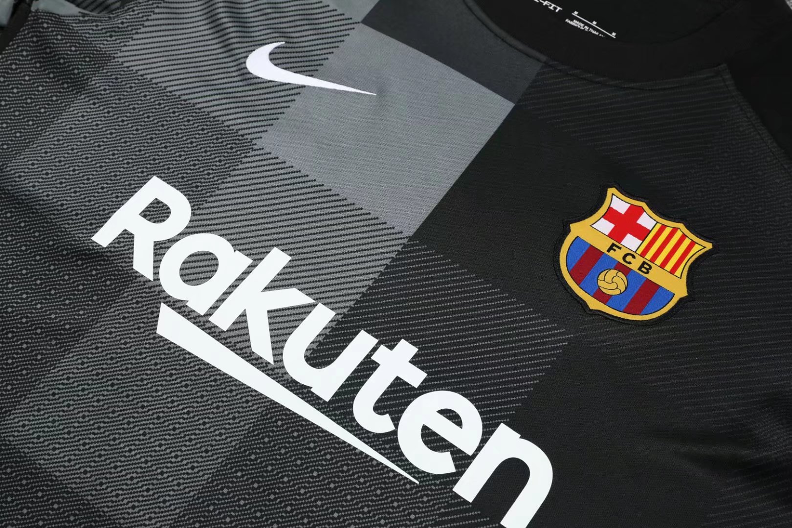 Barcelona Soccer Jerseys + Short Goalkeeper Black Long Sleeve Mens 2021/22