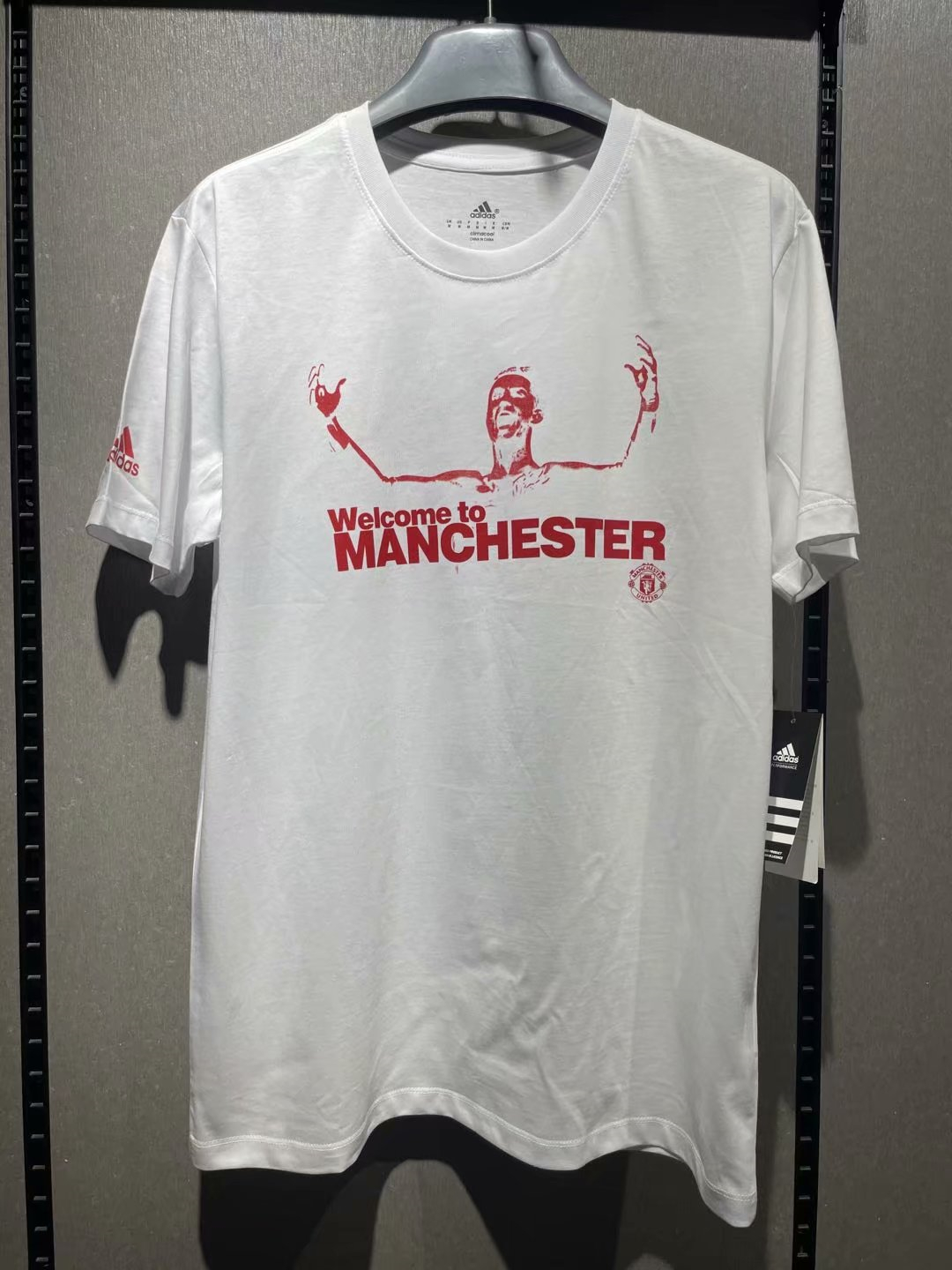 Welcome to Manchester United Ronaldo T-Shirt White Mens 2021 