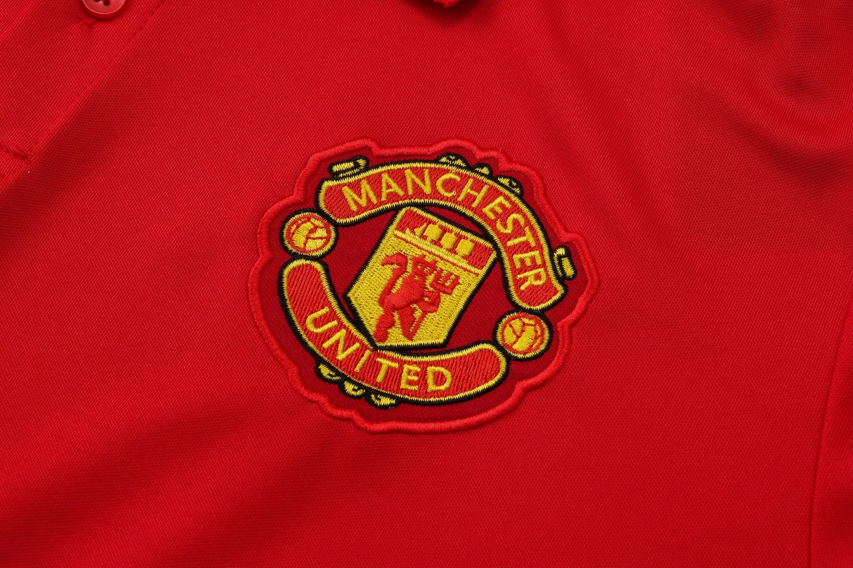 Manchester United Soccer Polo Jersey Red Mens 2021/22 