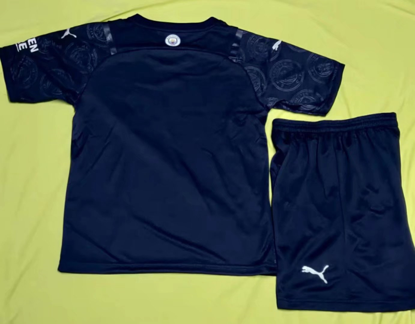 Manchester City Soccer Jersey + Shorts Replica Third Youth 2021/22