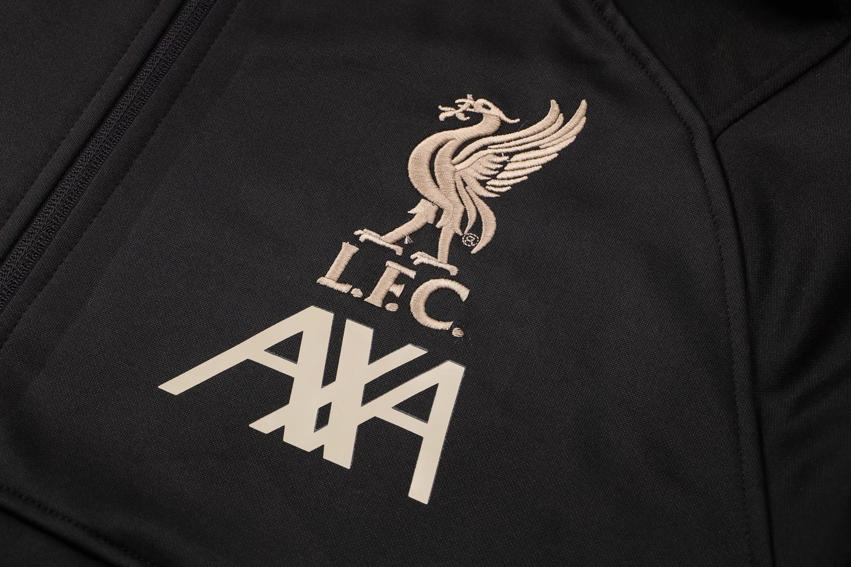 Liverpool Soccer Training Suit Jacket + Pants Hoodie Black Men's 2021/ ...