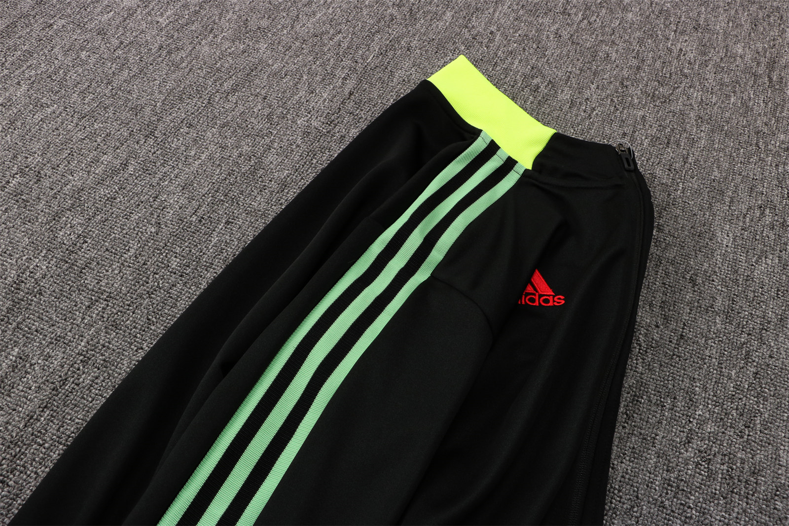 Manchester United Soccer Training Suit Jacket + Pants Black - Green Men's 2021/22