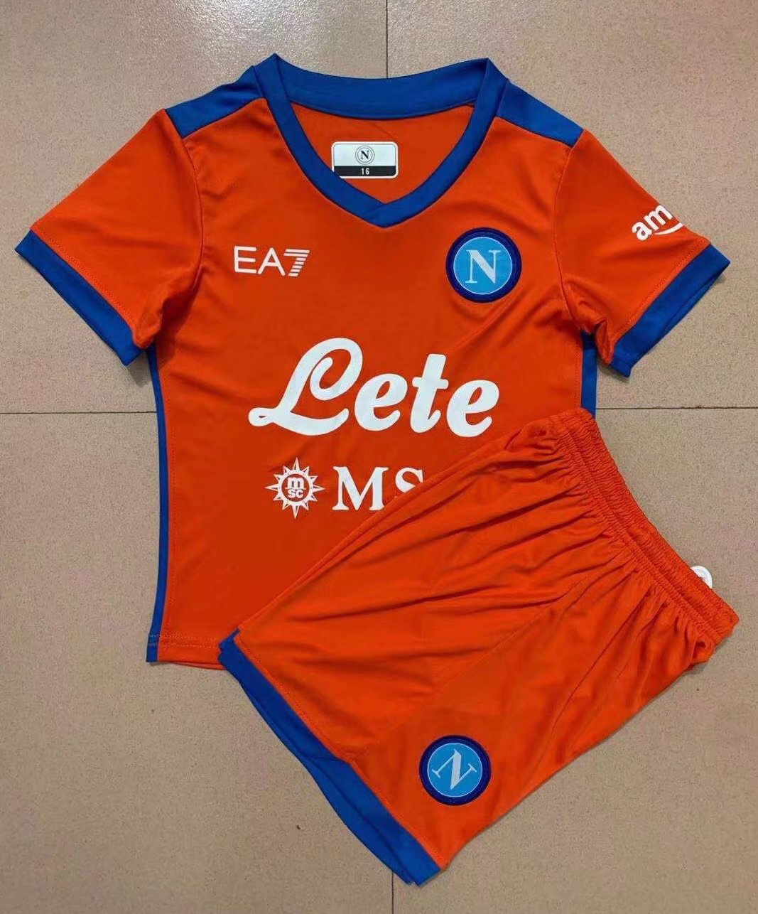 Napoli Soccer Jersey + Short Replica Third Youth 2021/22