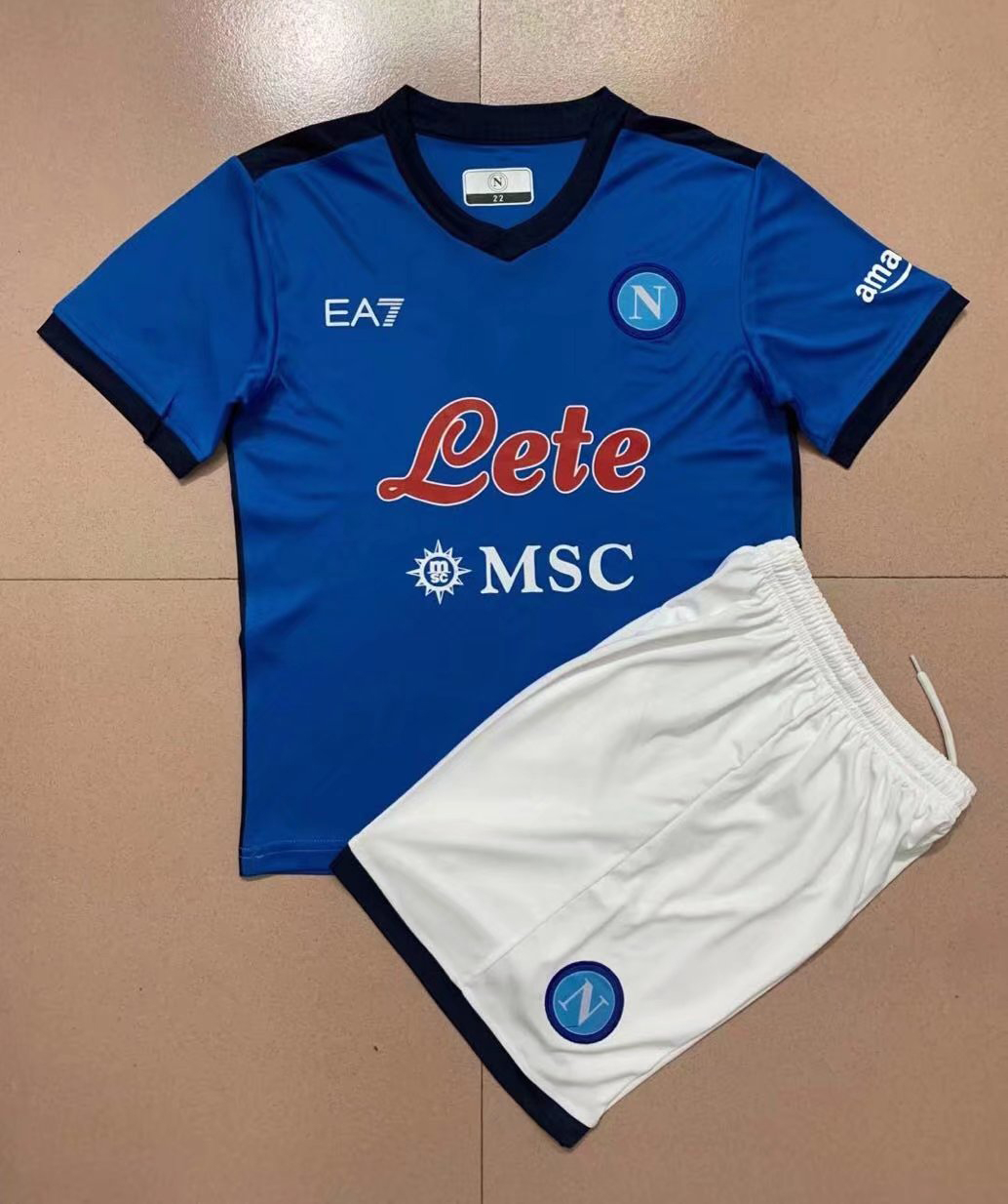 Napoli Soccer Jersey + Short Replica Home Youth 2021/22