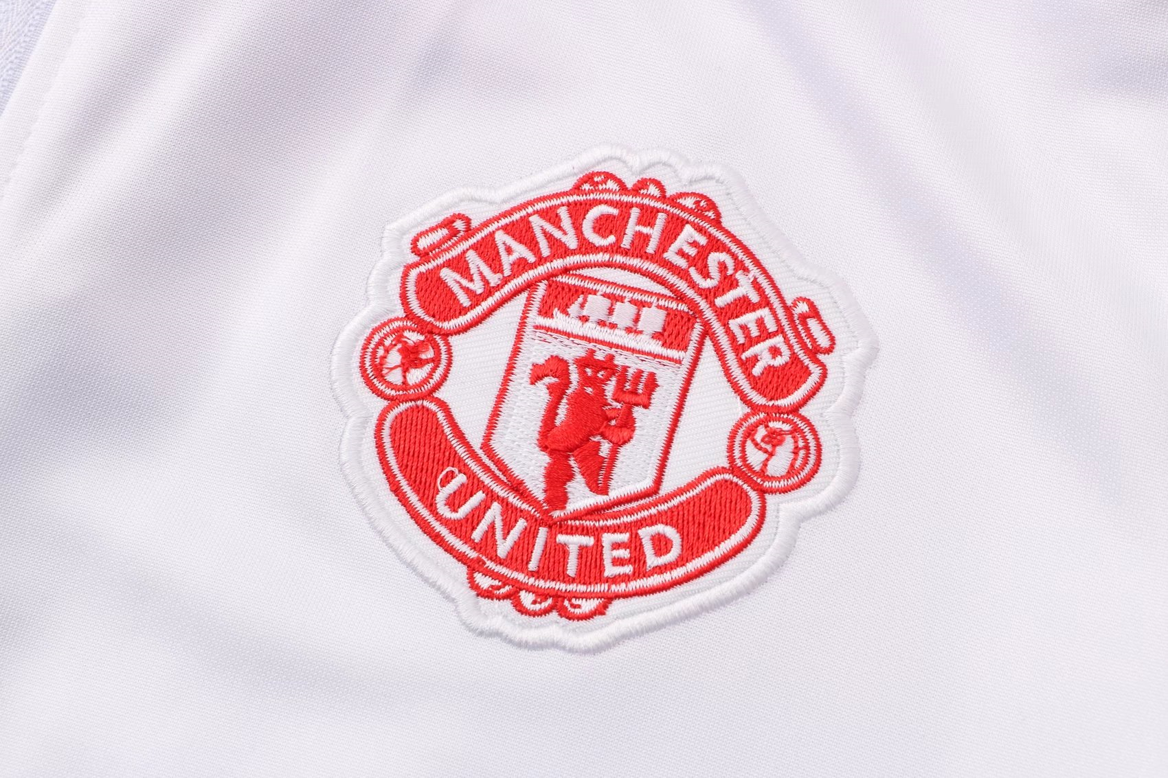 Manchester United Soccer Training Suit Jacket + Pants Replica White II Mens 2021-22