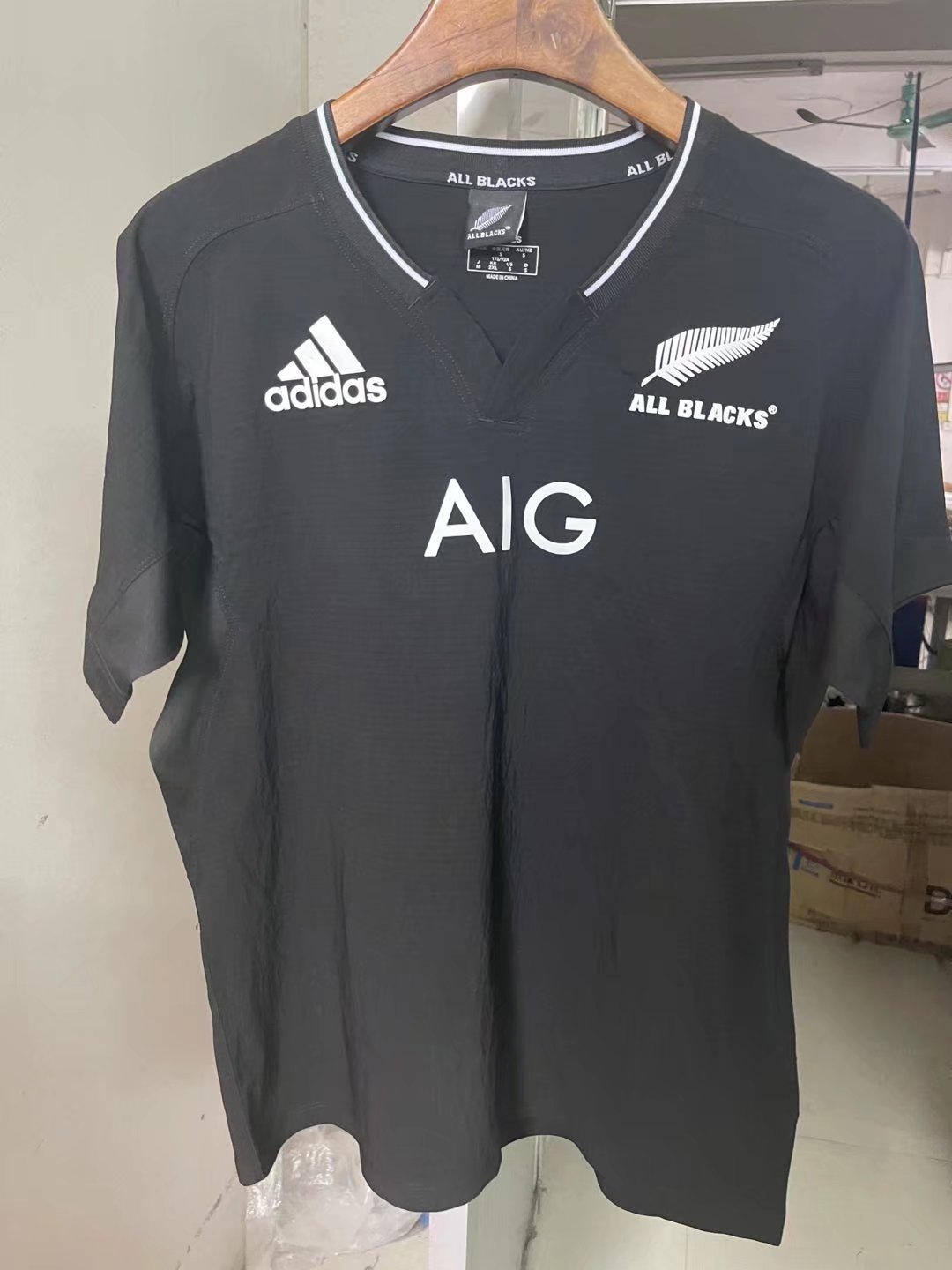 All Blacks Soccer Jersey Replica Rugby Home Mens 2021/22 
