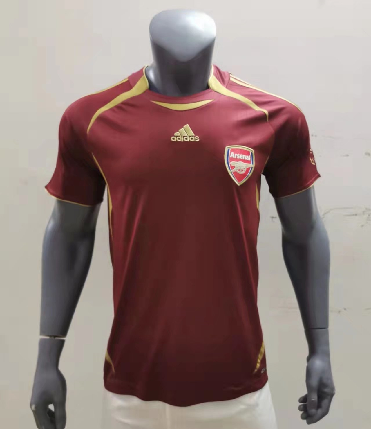 Arsenal Soccer Jersey Replica Burgundy Teamgeist Mens 2021/22