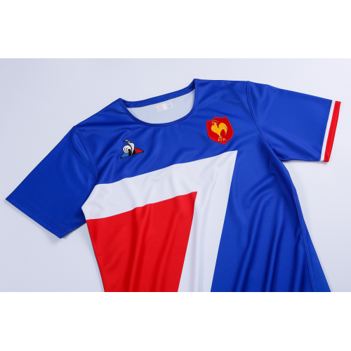 2020 France Rugby Home Blue Soccer Jersey Replica  Mens