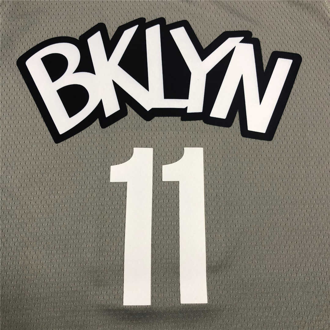 Brooklyn Nets Brand Gray 202020/21 Mens Swingman Jersey StateMenst Edition 