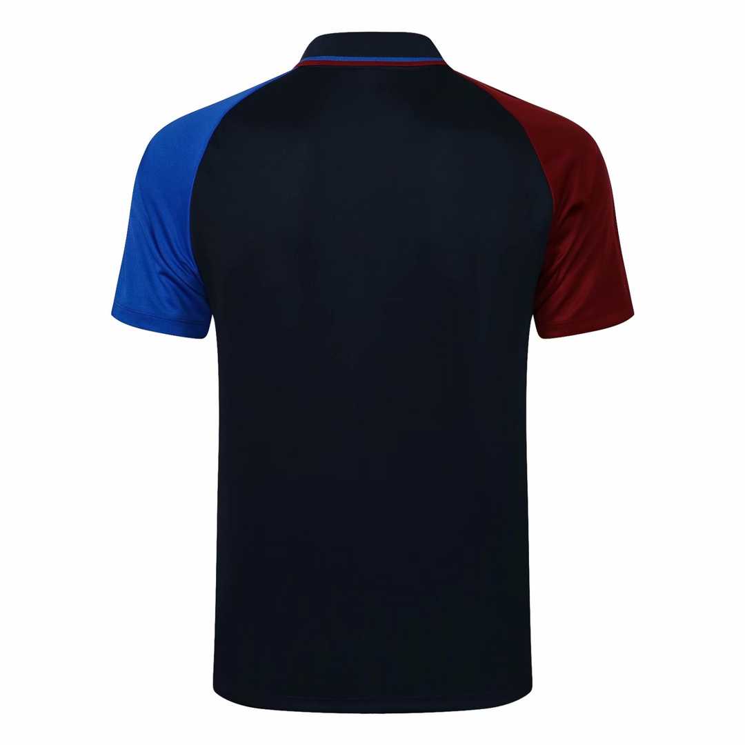 2021/22 Barcelona Navy Soccer Polo Jersey Mens 