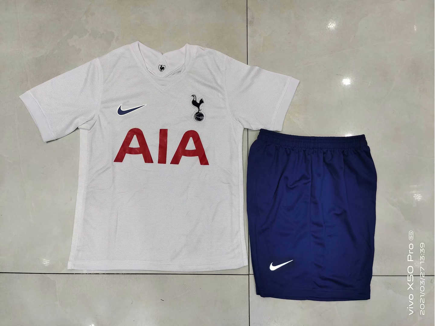 2021/22 Tottenham Hotspur Home Soccer Kit (Jersey + Short) Kids 