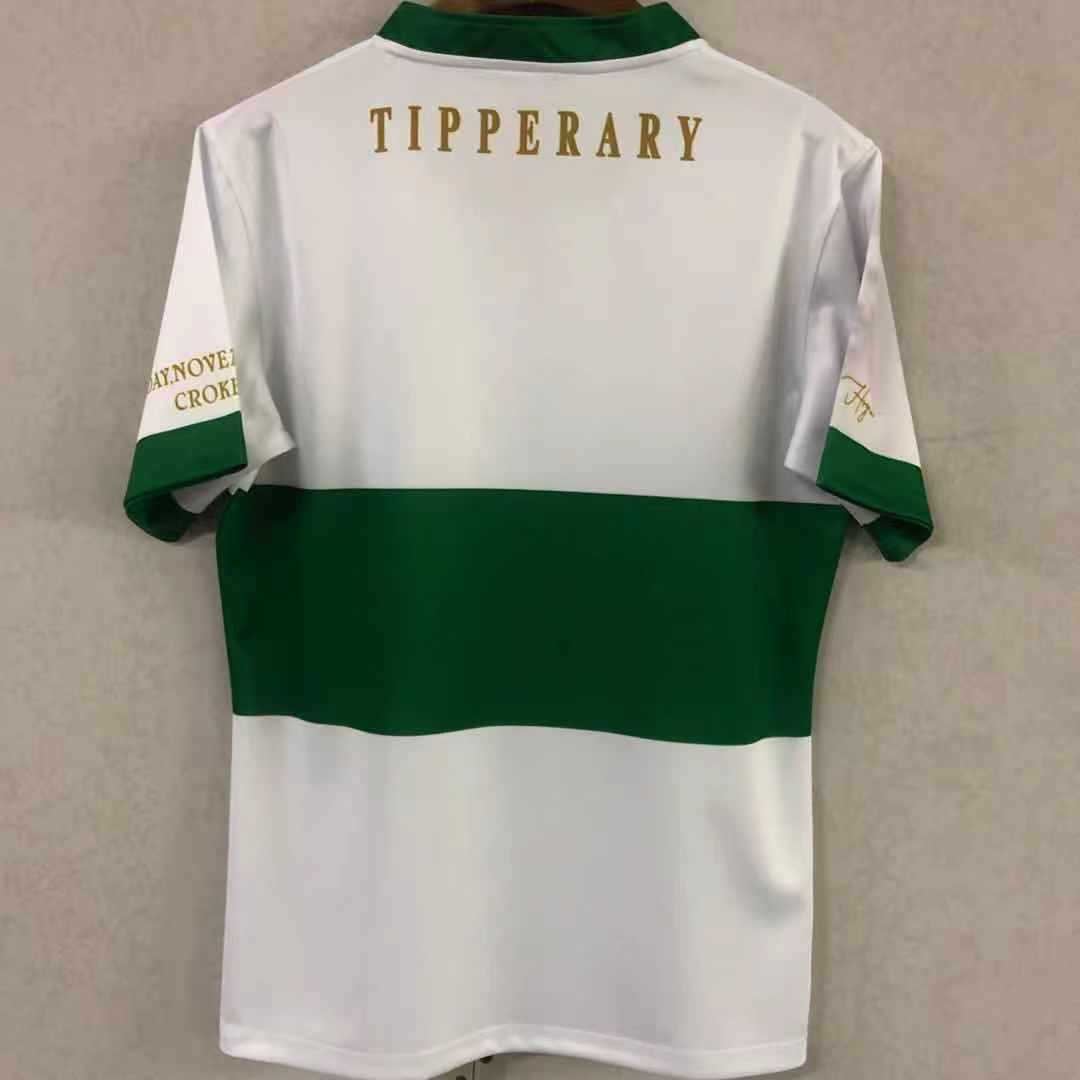 2021 Ireland Tipperary White Commemoration Rugby Soccer Jersey Replica  Mens
