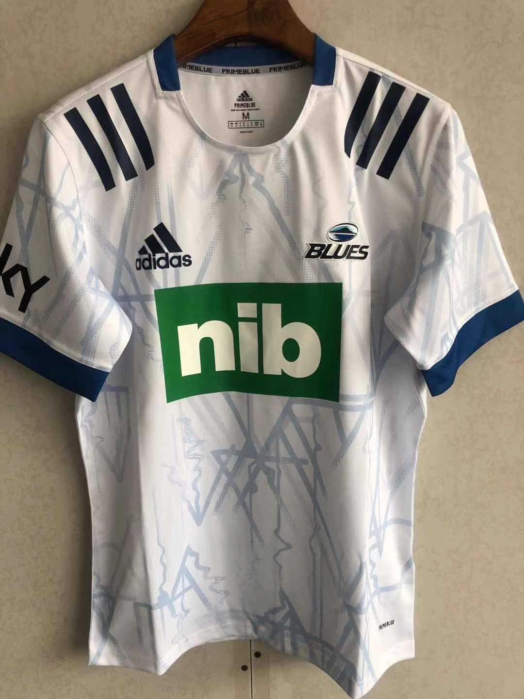 2021 New Zealand Blues Away Rugby Soccer Jersey Replica  Mens