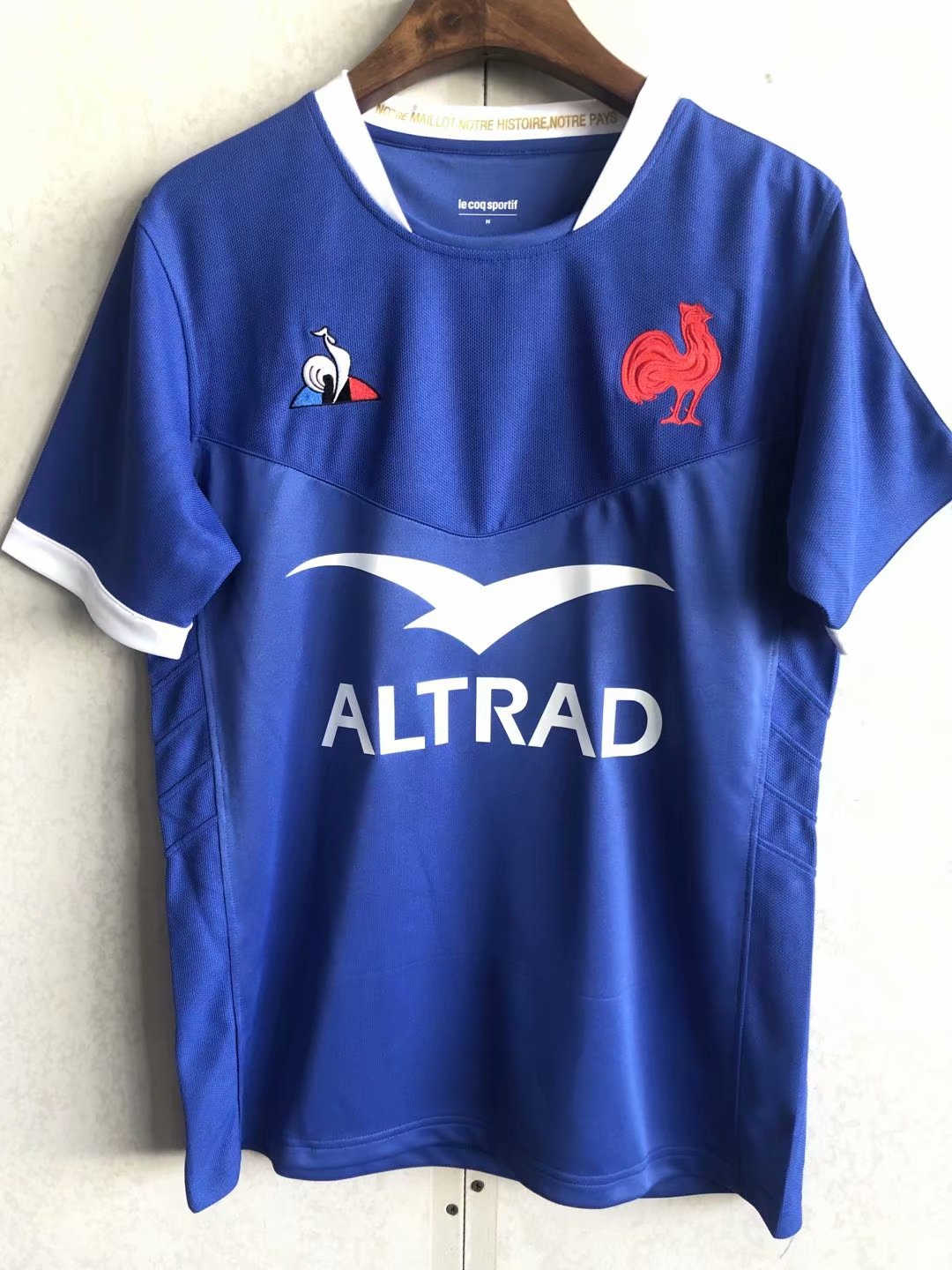 2021 France Home Rugby Soccer Jersey Replica  Mens