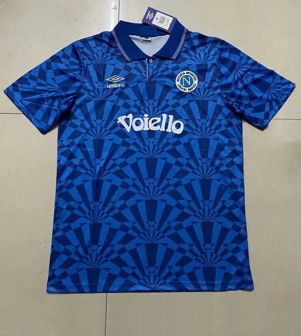 1991-1993 Napoli Retro Soccer Jersey Home Replica Mens