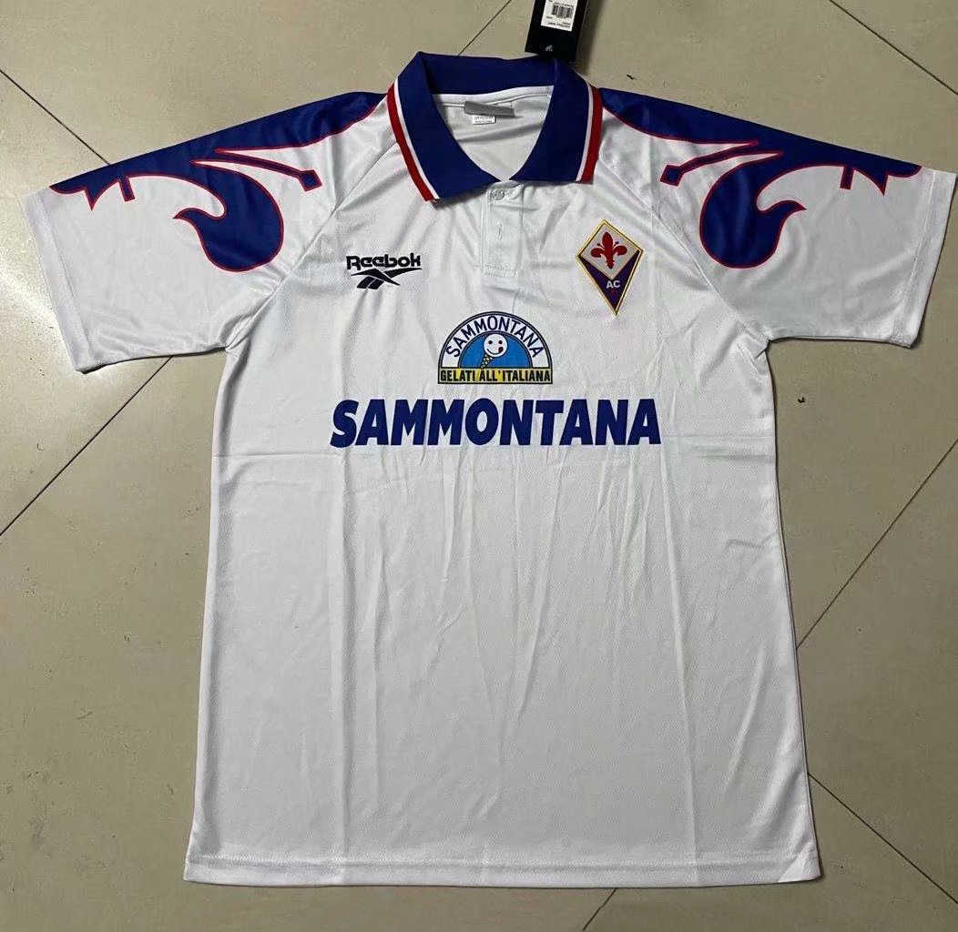 1995/96 ACF Fiorentina Retro Soccer Jersey Away Replica  Mens