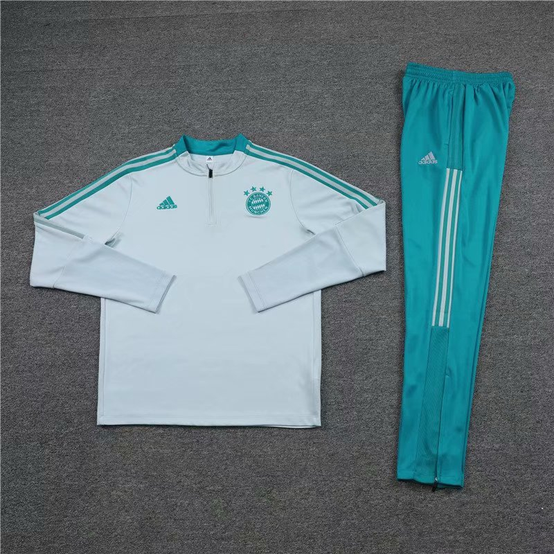 2021/22 Bayern Munich Grey Soccer Training Suit Mens