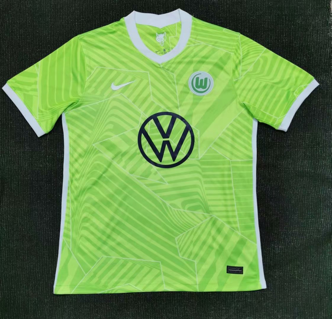 2021/22 VfL Wolfsburg Home Mens Soccer Jersey Replica 