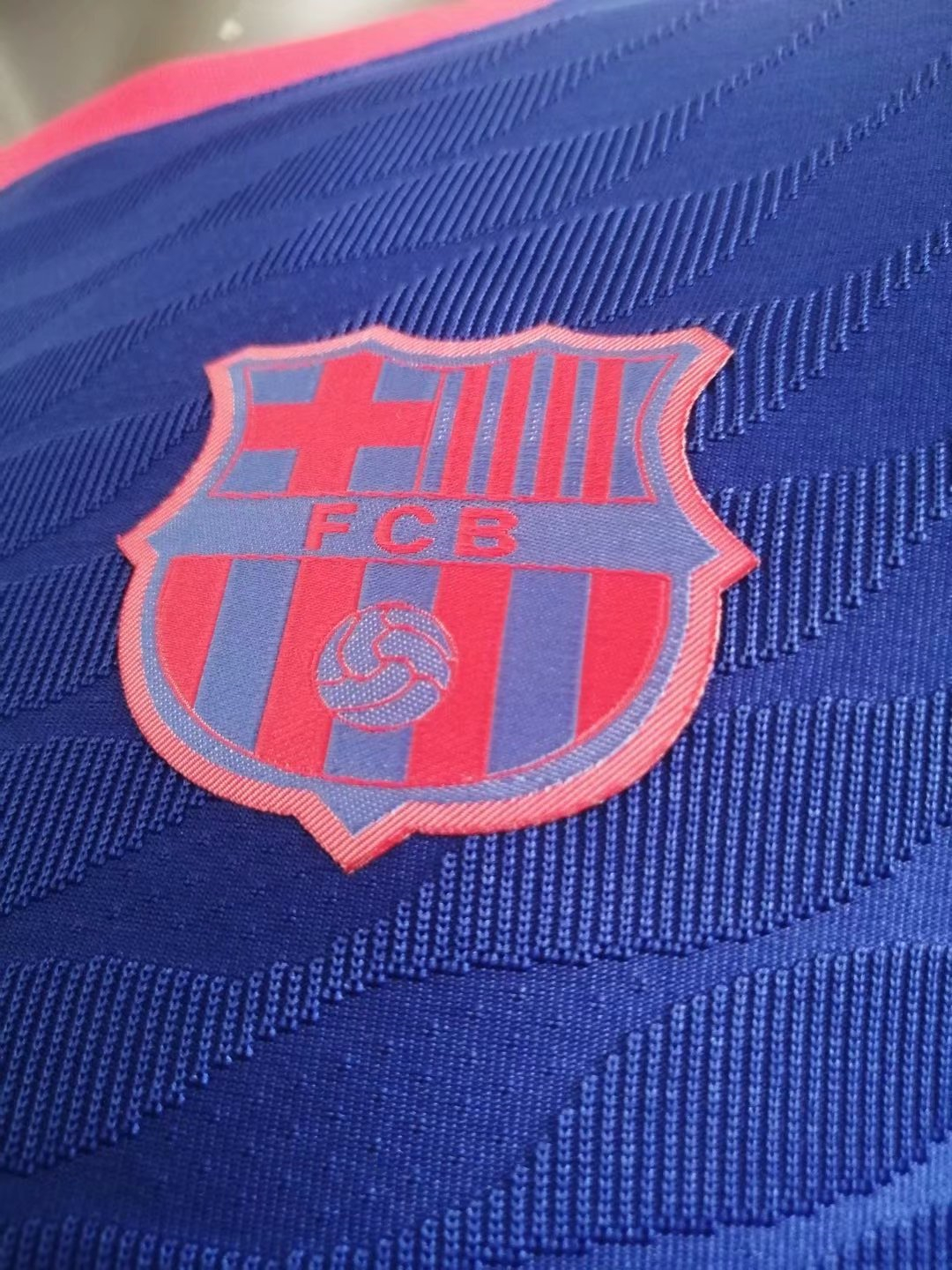 2021/22 Barcelona Pre-Match Blue Soccer Jersey Replica  Mens Match