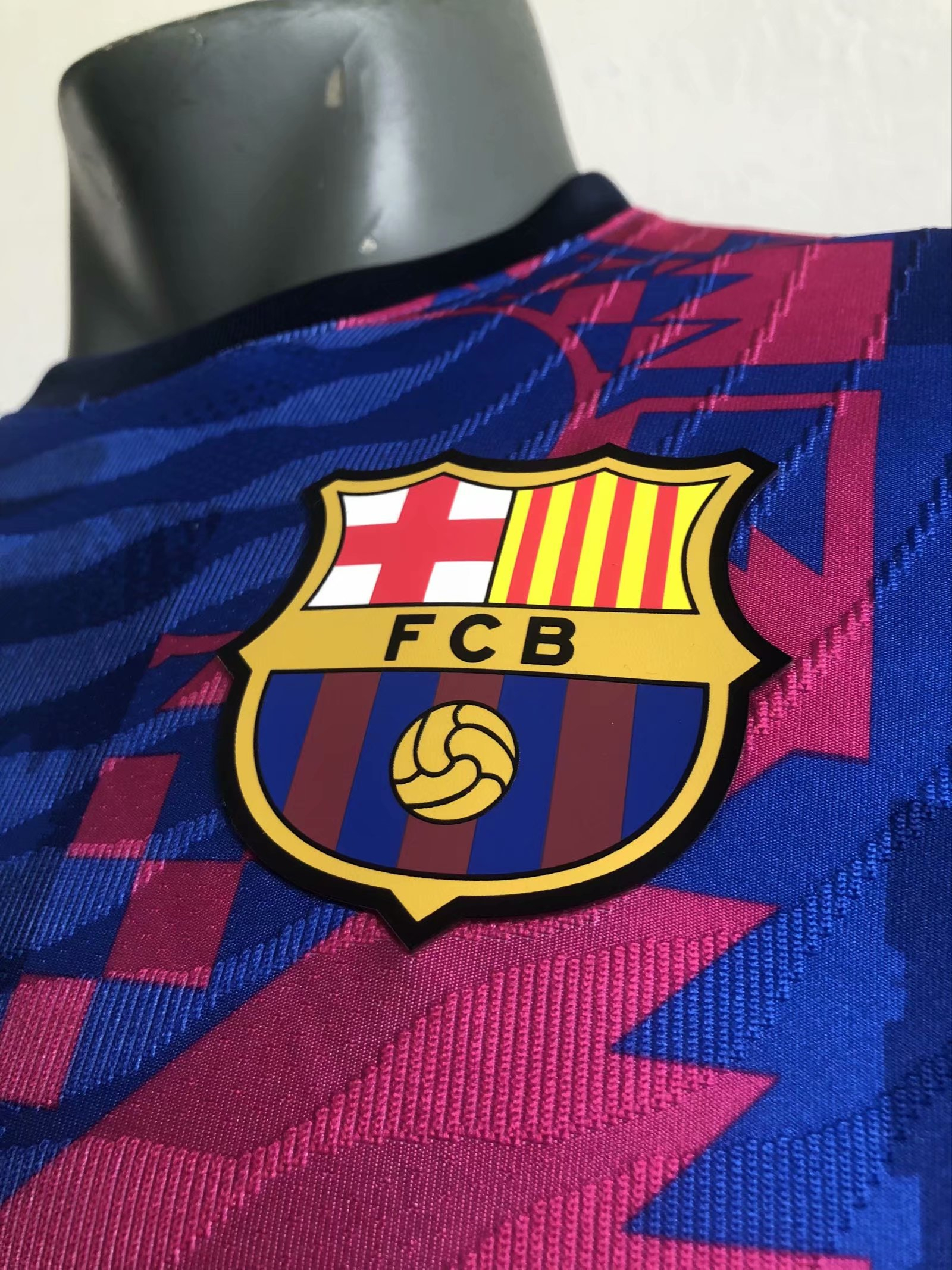 2021/22 Barcelona UCL Soccer Jersey Home Replica Mens Player Version