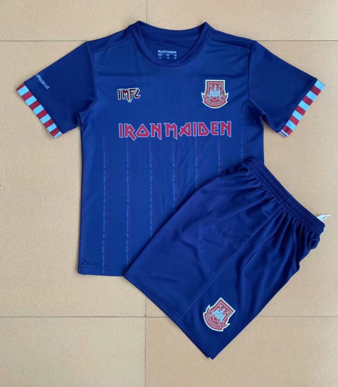 2021/22 West Ham United x Iron Maiden Soccer Jersey Replica  + Short Kids