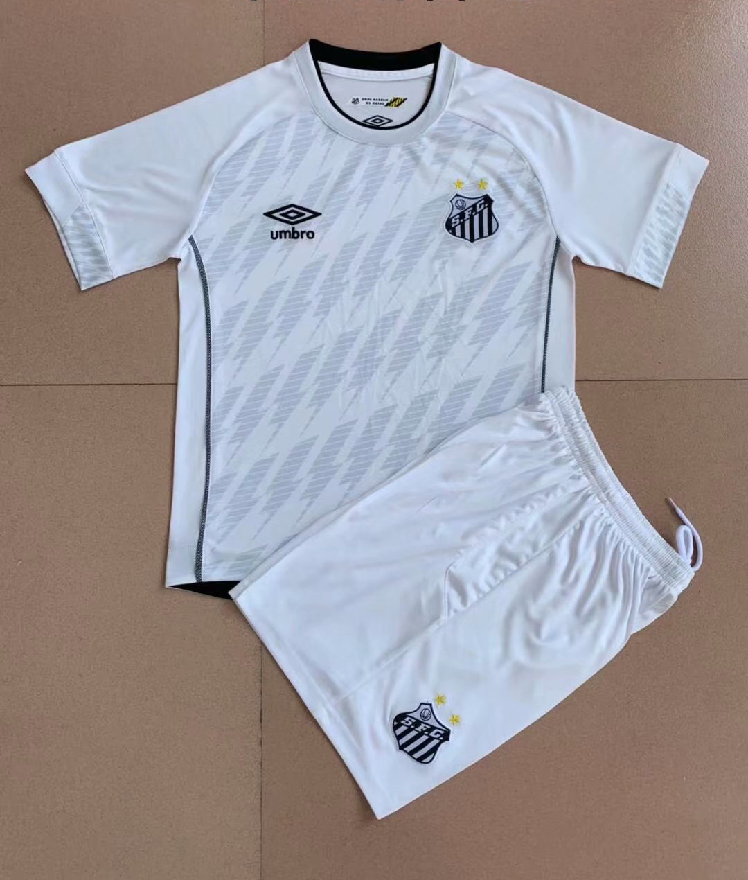 2021/22 Santos FC Soccer Jersey Home Replica + Short Kids