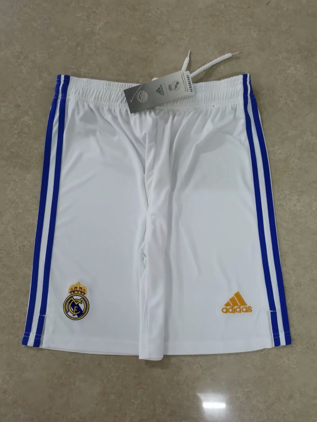 Real Madrid 2021/22 Home Soccer Shorts Mens
