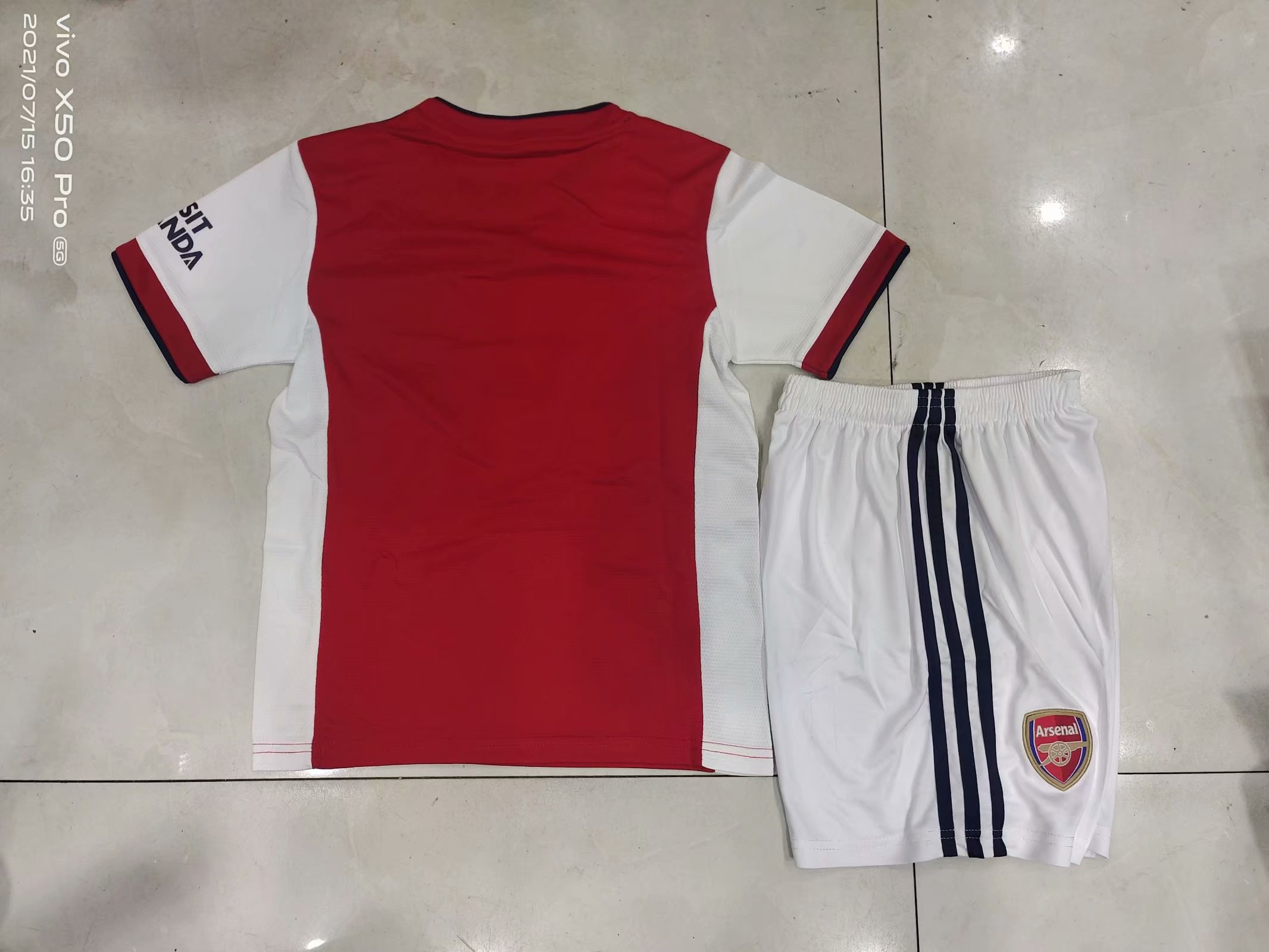 Arsenal Soccer Jersey + Short Replica Home Youth 2021/22