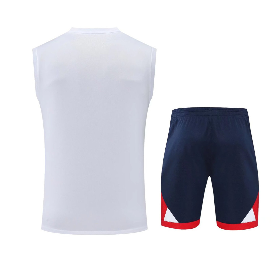 PSG x Jordan Soccer Singlet + Short Replica White 2022/23 Mens