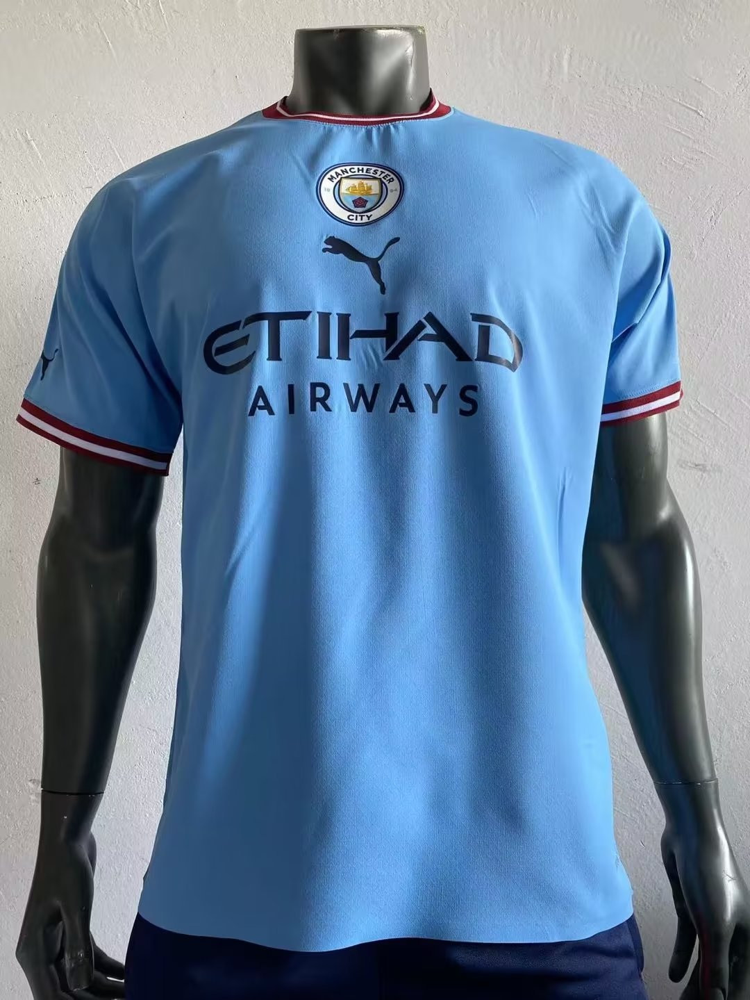 Manchester City Soccer Jersey Replica Home Mens 2022/23 (Player Version)
