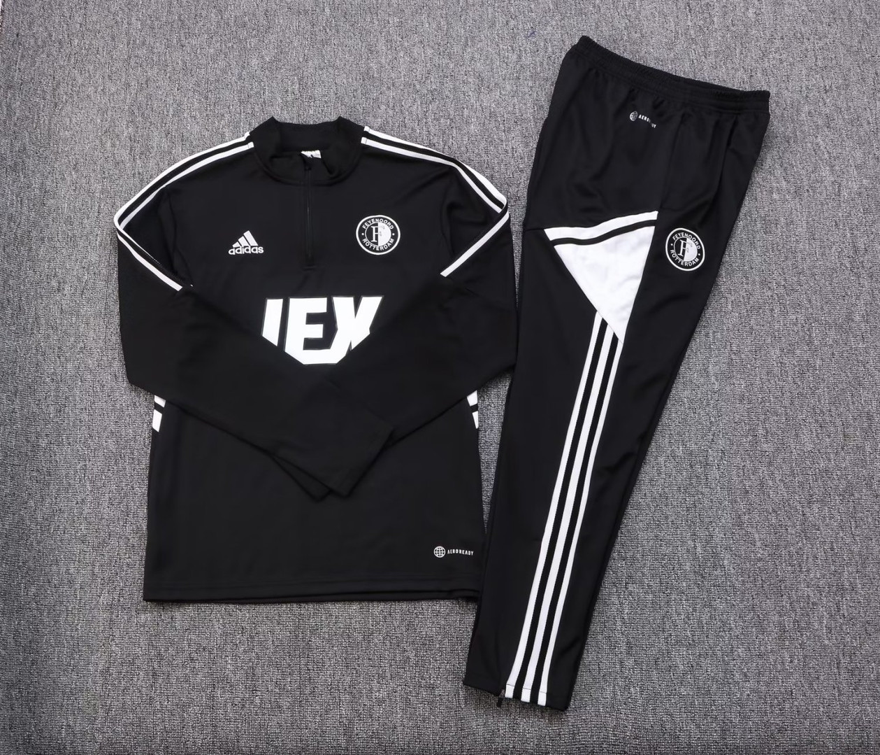 Feyenoord Soccer Training Suit Black 2022/23 Mens