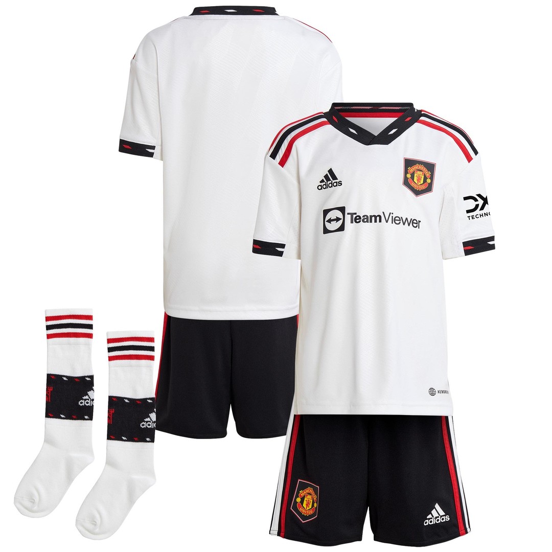 Manchester United Soccer Jersey + Short + Socks Replica Away Youth 2022/23