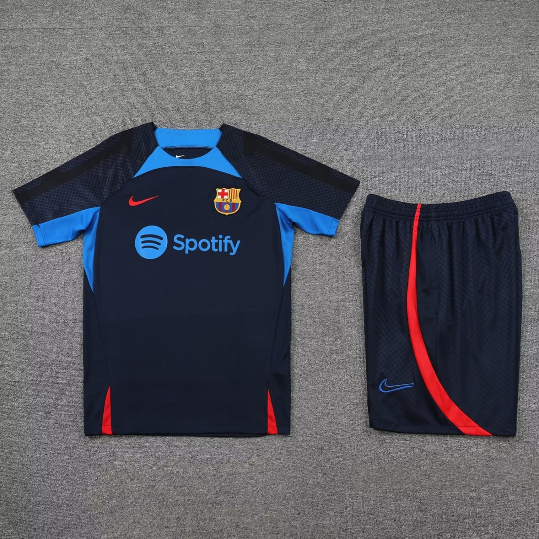 Barcelona Soccer Jersey + Short Replica Navy 2022/23 Mens