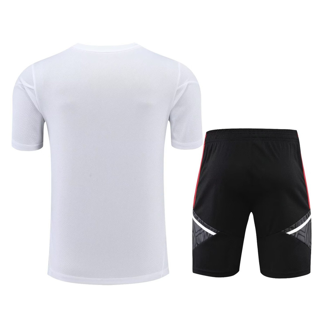 Manchester United Soccer Jersey + Short Replica White 2022/23 Mens