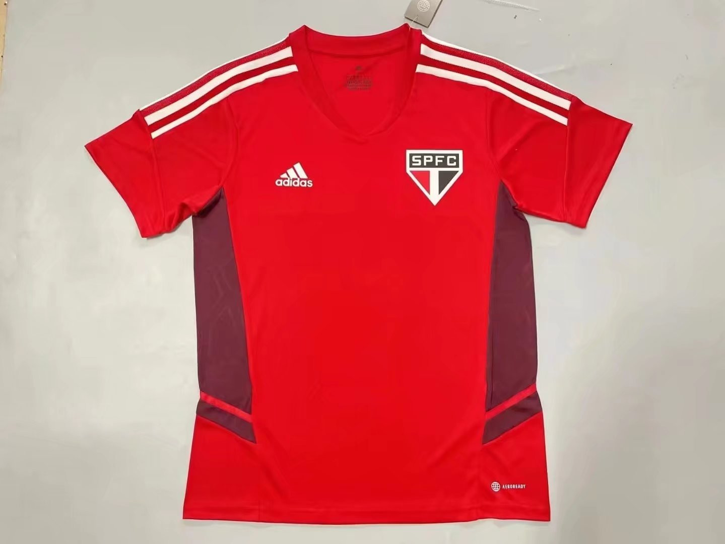 Sao Paulo FC Soccer Training Jersey Replica  Red 2022/23 Mens