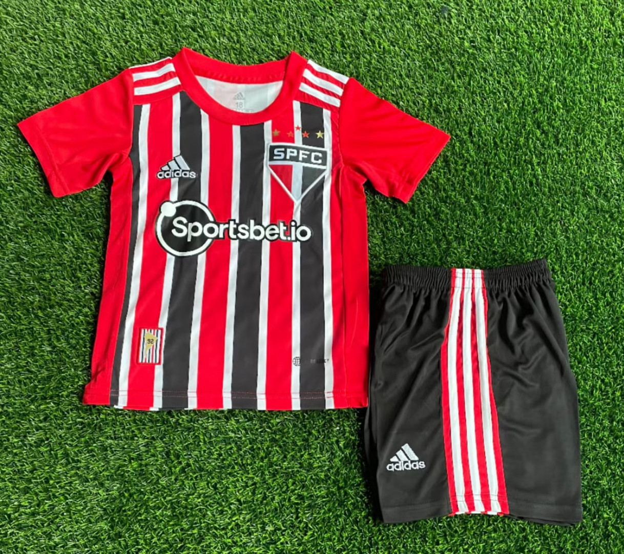 Sao Paulo FC Soccer Jersey + Short Replica Away 2022/23 Youth