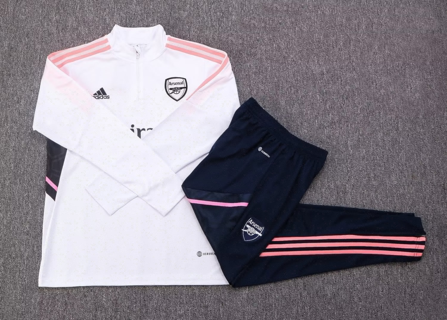 Arsenal Soccer Training Suit Replica White 2022/23 Youth