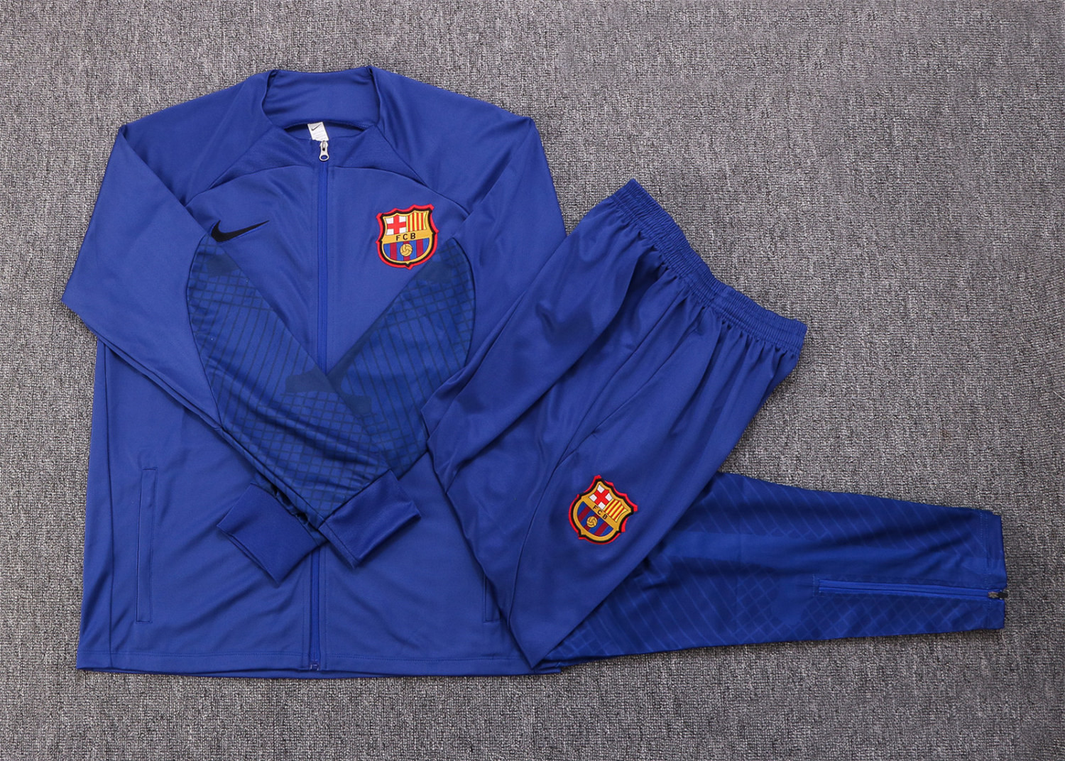 Barcelona Soccer Jacket + Pants Replica Blue 2022/23 Youth