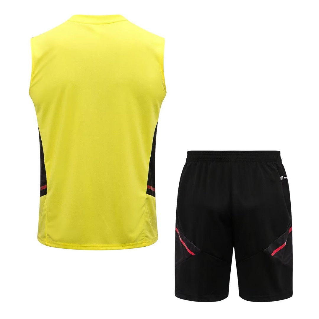 Flamengo Soccer Singlet + Short Replica Yellow 2022/23 Mens
