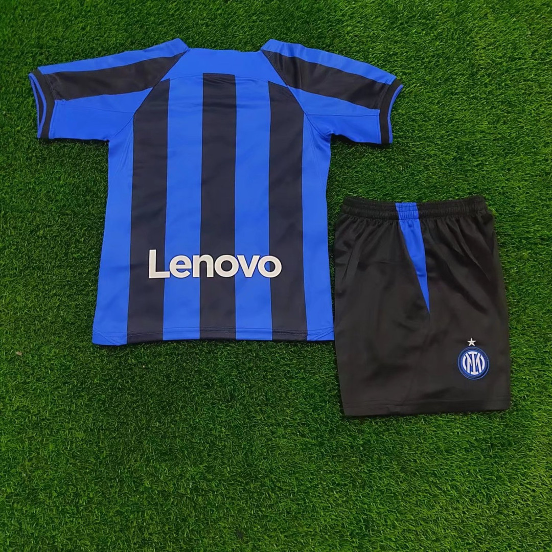 Inter Milan Soccer Jersey + Short Replica Home Youth 2022/23