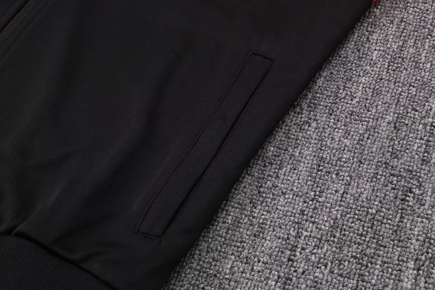 Korea Soccer Jacket + Pant Replica Black 2022 Men's